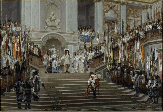 Jean-Leon Gerome Reception of Le Grand Conde at Versailles